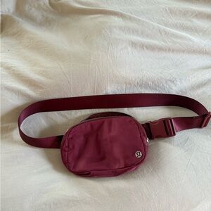 Lululemon Burgundy Belt Bag
